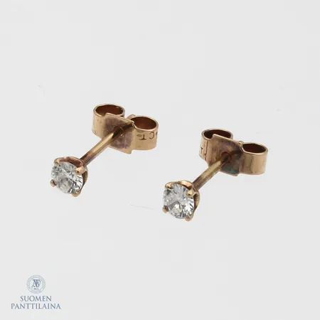 Timanttikorvakorut 2xn.0.10ct, 375,  Paino: 0,3 g