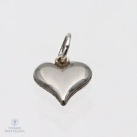 Sydänriipus, korkeus 13mm, 925,  Paino: 0,4 g