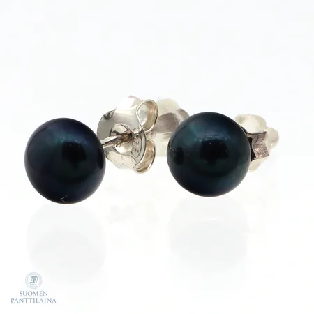 Muovihelmikorvakorut, Ø 6,6mm, 925br, Paino: 1,1 g