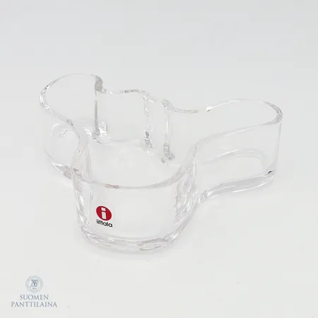 Aalto-maljakko Iittala, design Alvar Aalto, mitat 35x135mm, kirkas
