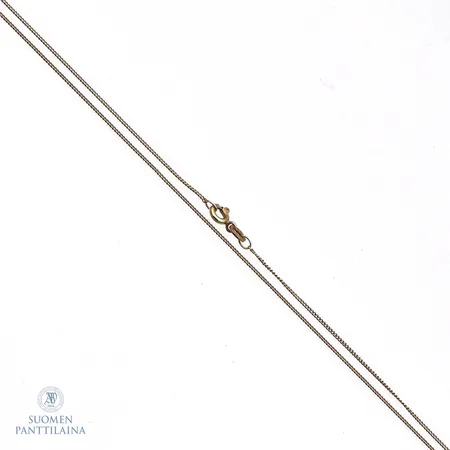 Panssarikaulaketju, pituus 42cm, leveys 1mm, 585,  Paino: 1,7 g