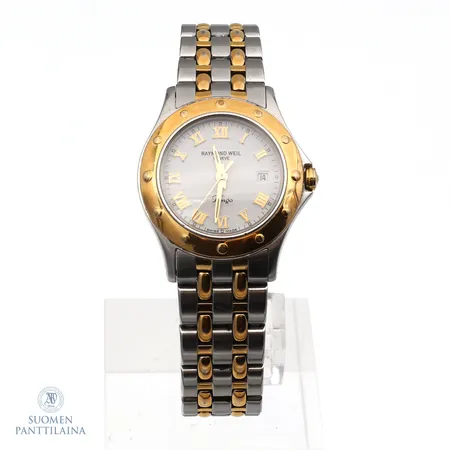 Teräsrannekello, Raymond Weil, Tango, quartz, ref.5390, Ø 35mm, pituus 170mm, käytöstä aiheutunutta kulumaa. 