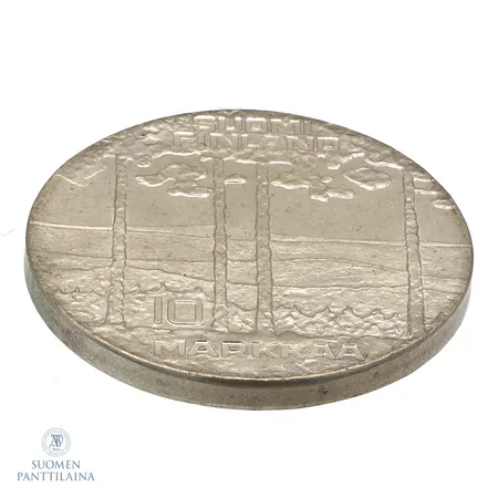 Juhlaraha, Urho Kekkonen 1975, nimellisarvo 10 mk, 500,  Paino: 23,6 g