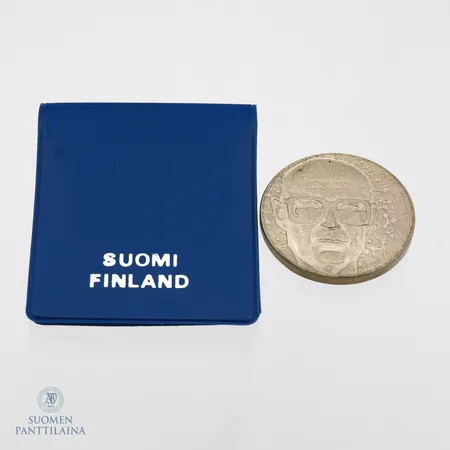Juhlaraha, Urho Kekkonen 1975, nimellisarvo 10 mk, 500, Paino: 23,4 g