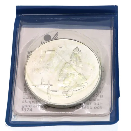 Juhlaraha, Jääkiekon MM-1982, nimellisarvo 50mk, 500, Paino: 23 g