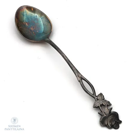 Kahvilusikka, Ruusu, pituus 120mm, 830,  Paino: 9,6 g