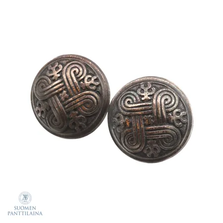 Korvakorut, Kalevala Koru, Hannun vaakuna, Ø 18mm, 925,  Paino: 5,4 g