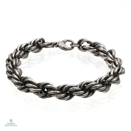 Cordell-ranneketju, pituus 225mm, leveys 11mm, 925,  Paino: 21,5 g