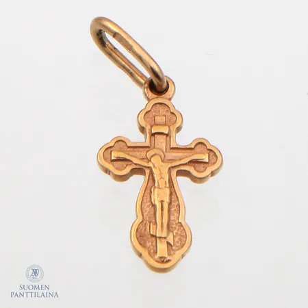 Risti-riipus, korkeus 22mm, 585,  Paino: 0,9 g