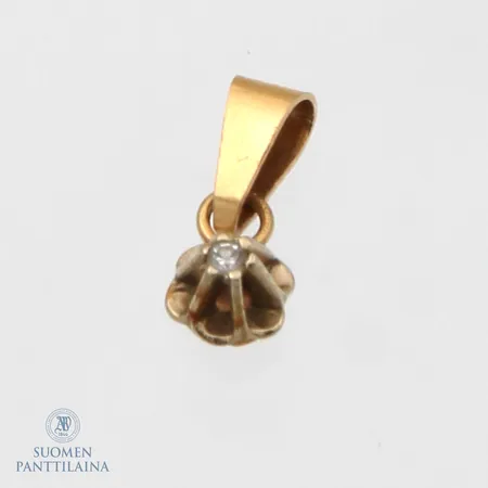 Timanttiriipus 1xn.0.01ct, korkeus 10mm, leveys 5mm, 585,  Paino: 0,5 g
