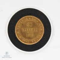 Kultaraha 20 markkaa, Suomi, vuodelta 1913, 900, Paino: 6,4 g
