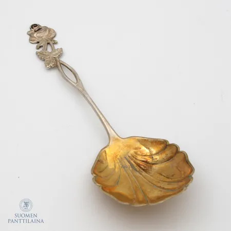 Otinlusikka, pituus 170mm, Ruusu, Auran Kultaseppä, 813,  Paino: 30,5 g