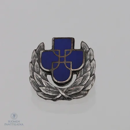 Suomen Kunnallisliitto ansiomerkki, leveys 19mm, 925,   Paino: 3,9 g