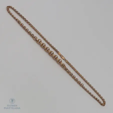 Papukaulaketju, pituus 46cm, 585,  Paino: 12,3 g