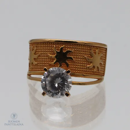 Kivisormus, koko 17¾, 875br,  Paino: 4,5 g