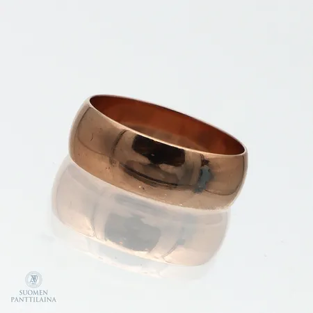 Sileä sormus, leveys 6,3mm, koko 17½, 583,  Paino: 4,6 g