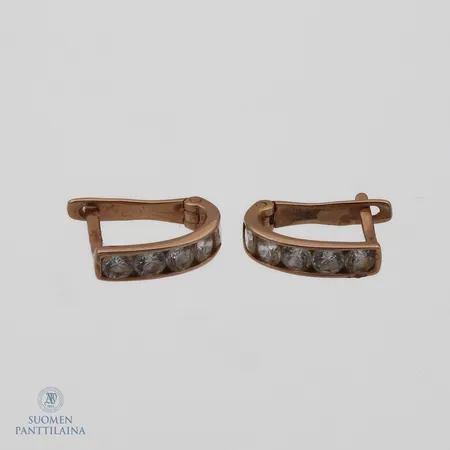 Kivikorvakorut, korkeus 12mm, 585br,  Paino: 1,1 g