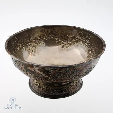 Tarjoiluastia, Englanti, Ø16cm, korkeus 8cm, käytön jälkiä, sterling,  Paino: 157,3 g