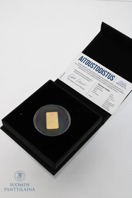 Kultaharkko, Suomen nato-jäsenyys, Suomen Moneta, 999,  Paino: 2,5 g