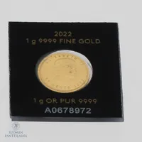 Kultaraha, 5 dollaria, 2018, 'Cygnus Cygnus', 999,  Paino: 0,5 g