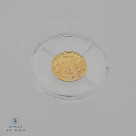 Kultaraha, 100 francs, 2022, Congo, 999,  Paino: 0,5 g