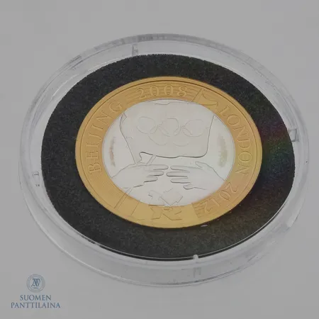 Olympiaraha, nimellisarvo 2£, Beijing 2008 / London 2012,   