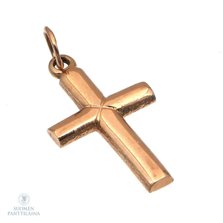 Risti-riipus, korkeus 22mm, 585,  Paino: 0,7 g