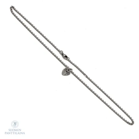 Kaulakoru, kalevala koru, Elämän roihu, riipuksen korkeus 16mm, ketjun pituus 43-46cm, 925,  Paino: 8,4 g