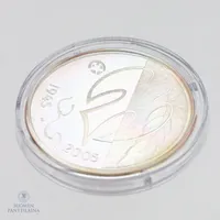 Hopearaha, 10 euro, 60 rauhan vuotta, 2005, 925,  Paino: 25,5 g