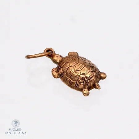 Kilpikonna-riipus, korkeus 22mm, 585, Paino: 0,9 g