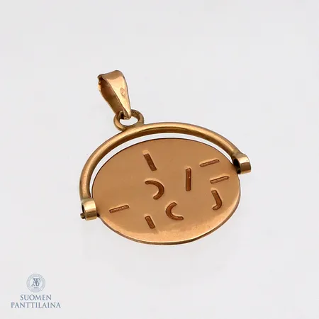 Riipus, korkeus 24mm, lenkissä kulumaa, 585, Paino: 1,9 g