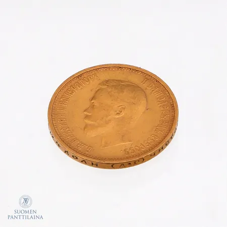 Kultaraha Venäjä Nikolai II, 10 ruplaa, vuodelta 1899, 900, Paino: 8,6 g