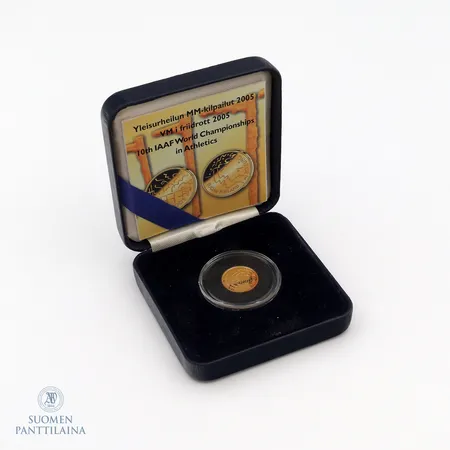 Kultaraha Yleisurheilun MM-kilpailut 2005, nimellisarvo 20 euroa, 900, Paino: 1,7 g