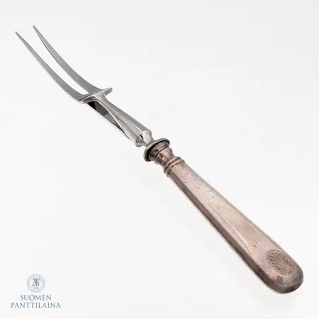 Paistihaarukka, Musla, pituus 250mm, vuodelta 1935, 813br,  Paino: 87,9 g