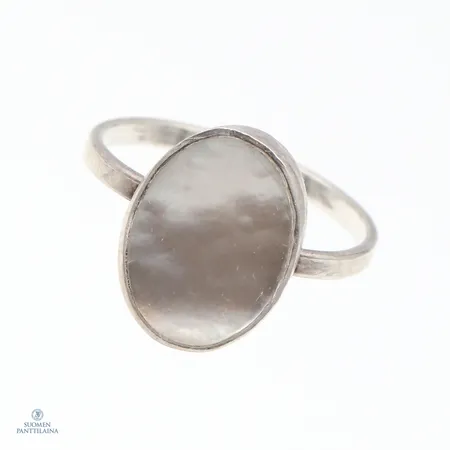 Kivisormus, koko 17¾, 925br,  Paino: 1,8 g