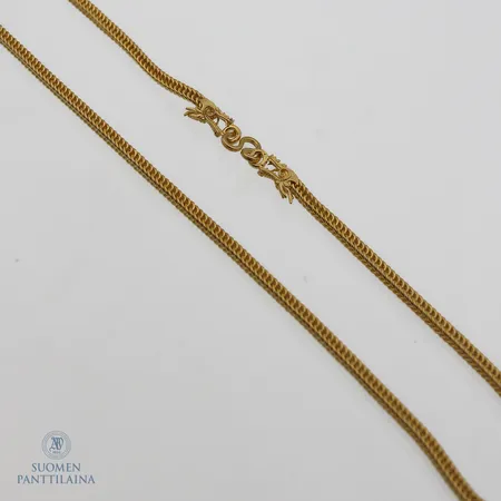 Kaulaketju, pituus 54cm, leveys 4mm, 965,  Paino: 30,3 g