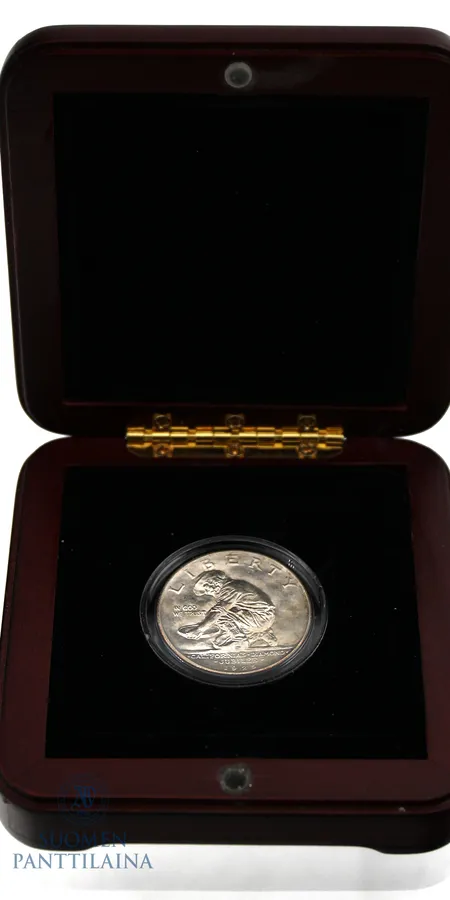 Hopearaha Liberty California's Diamond Jubilee 1925, ½ dollaria, 900,  Paino: 12,5 g