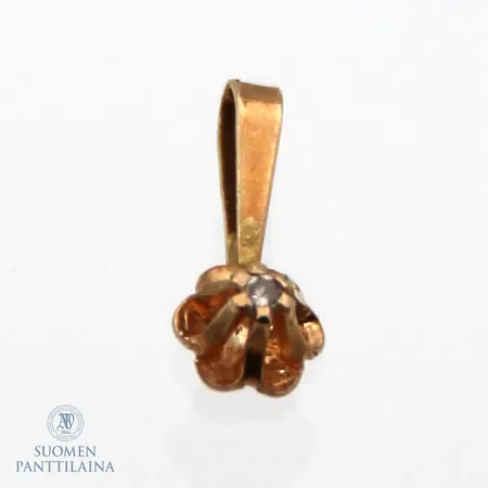 Timanttiriipus 1xn.0.005ct, korkeus 10mm, 585,  Paino: 0,2 g