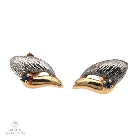 Kivikorvakorut, mitat 6x12mm, 585,  Paino: 1,2 g
