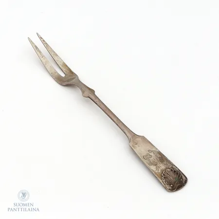 Otinhaarukka, kaiverrettu, pituus 145mm, 813,  Paino: 14,8 g