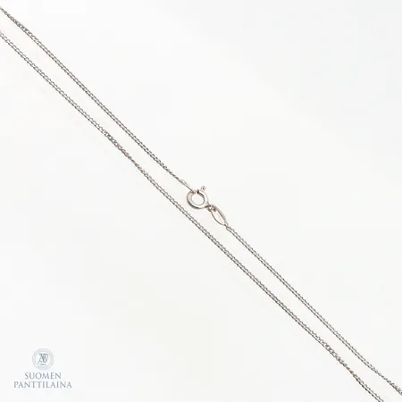 Panssarikaulaketju, pituus 42cm, leveys 1mm, 925,  Paino: 2,2 g