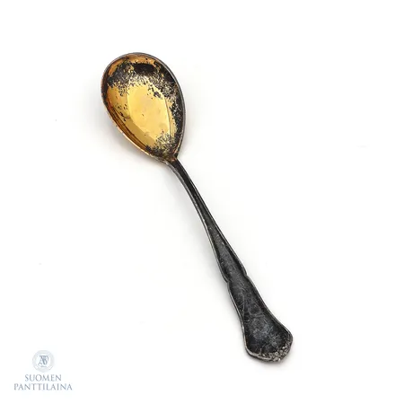 Sokerilusikka, Chippendale, pituus 133mm, 813,  Paino: 17,6 g