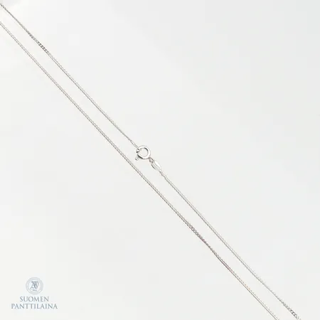 Panssarikaulaketju, pituus 45,5cm, leveys 1mm, 925,  Paino: 2,4 g