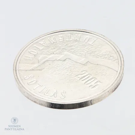 Juhlaraha, Tuntematon sotilas, nimellisarvo 10 euroa, 2005, 925,  Paino: 25,9 g