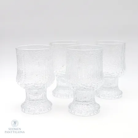 Neljä juomalasia, Ultima Thule, Iittala, korkeus 122mm
