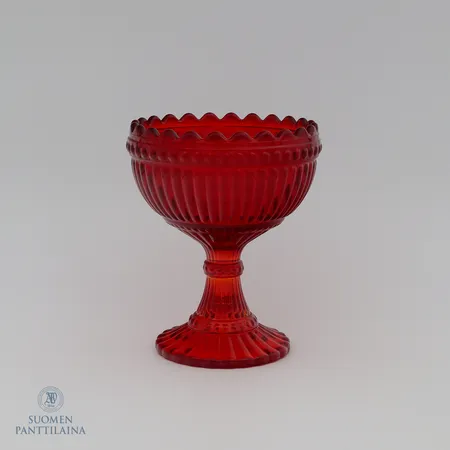 Mariskooli, Iittala Marimekko, korkeus 120mm, punainen.