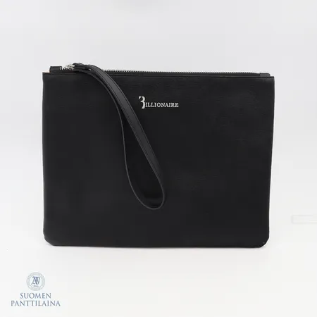 Nahkainen clutch Billionaire, mitat 27cm x 21cm, Made in Italy, uudenveroinen, dustbag.