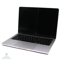  Apple MacBook Pro 14" M1 Pro 1Tt, malli A2442 (MKGQ3), ostettu 02/2022, laturi, ostokuitti, laatikko 