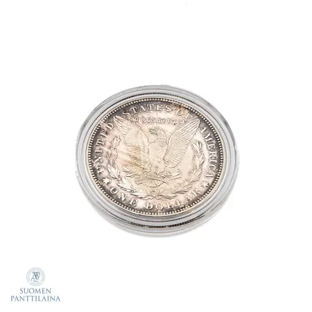 Hopeadollari, "Morgan Dollar" Yhdysvallat 1921, 900,  Paino: 26,7 g