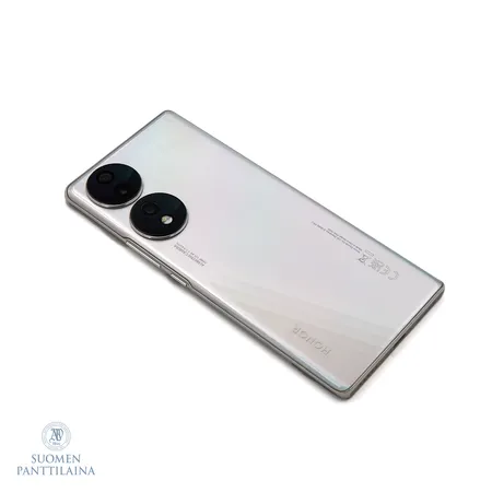 Älypuhelin, Honor 70 5G, 8/256 GB, Kristallin hopea, laatikko, laturi ja takuutodistus DNA 09.03.2023